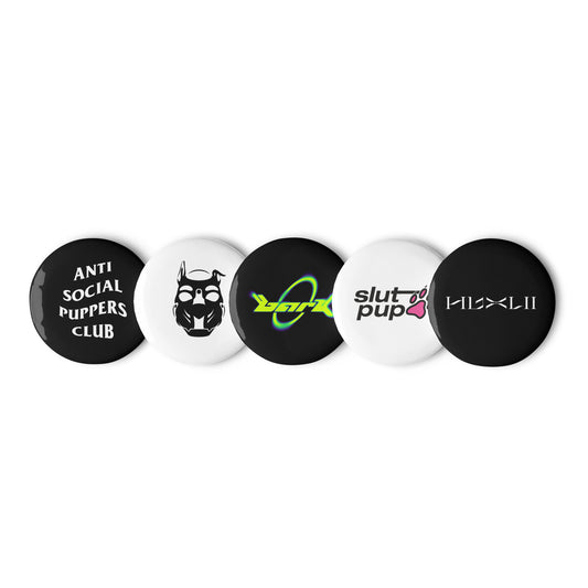 Anti Social Puppers Club Pin Set - v1